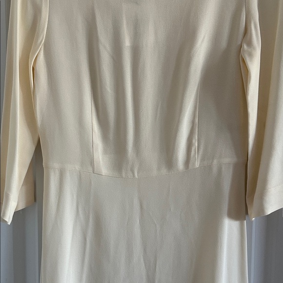 NWT Mansur Gavriel Brand Cream Long Sleeve Dress - Size EU 36/US 6 - Picture 7 of 14